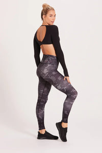 NIYAMA SOL - Camo Midnight Barefoot Leggings