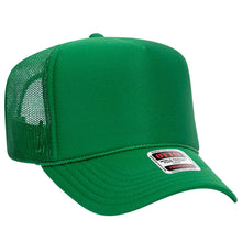 Load image into Gallery viewer, The Park Wholesale - Otto 5-Panel High Crown Foam Trucker Hats, Mesh Back Cap - 39-165: White
