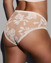 Load image into Gallery viewer, EBY - Sheer Flocked Brief: Madam Muse / L
