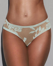 Load image into Gallery viewer, EBY - Sheer Flocked Brief: Madam Muse / L
