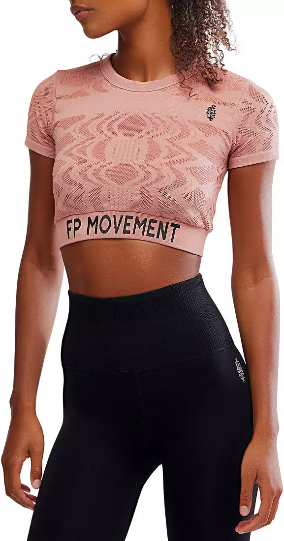 RUN THE DISTANCE BABY TEE / PETAL COMBO