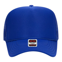 Load image into Gallery viewer, The Park Wholesale - Otto 5-Panel High Crown Foam Trucker Hats, Mesh Back Cap - 39-165: White
