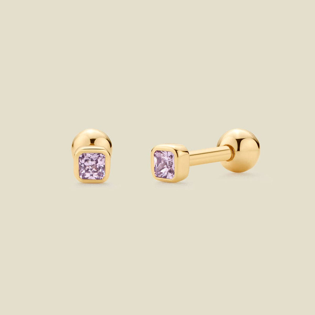 Made By Mary - June Birthstone Stud Earrings