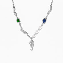 Load image into Gallery viewer, Girls Crew - Seahorse Shore Necklace: Gold
