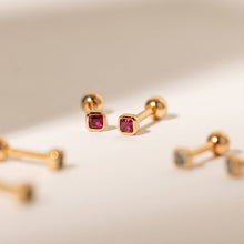 Load image into Gallery viewer, Made By Mary - July Birthstone Stud Earrings
