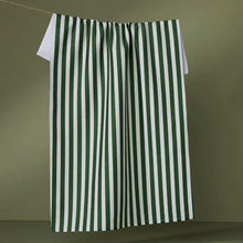 Load image into Gallery viewer, Geometry- Ribbon Green Tea Towel
