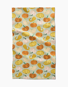 Geometry - Pumpkins And Gourds Tea Towel