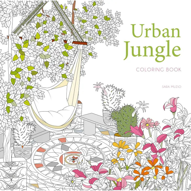 URBAN JUNGLE COLORING BOOK - By Sara Muzio