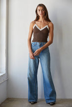 Load image into Gallery viewer, By Together - S1289N | Knit Seamless Ribbed Nylon Spandex Jacquard Top: Ash Rose / ML

