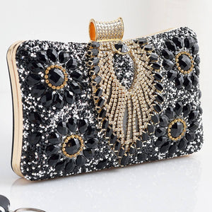 ACCITY - Women Dinner Chain One-shoulder Diamond Bag