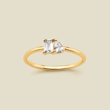 Load image into Gallery viewer, Made By Mary - Toi et Moi Ring: Gold Vermeil / 7
