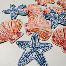 Load image into Gallery viewer, TEELUX - 2" Starfish  - Embroidered Hat Patch: Embroidered Patch
