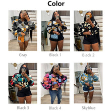 Load image into Gallery viewer, ACCITY - FLORAL SWEATER CARDIGAN FALL CLOTHING WOMENS_CWOCO0094: BLACKROSE / (XL) 1

