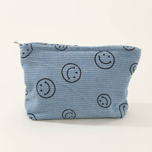 Load image into Gallery viewer, ACCITY - SIMPLE SMILEY FACE LARGE COSMETIC BAG_CWAB1036: Yellow / (OS) 1

