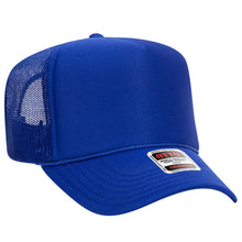 Load image into Gallery viewer, The Park Wholesale - Otto 5-Panel High Crown Foam Trucker Hats, Mesh Back Cap - 39-165: White
