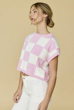 Load image into Gallery viewer, PAPER MOON- Hannah Loose Fit Checker Knit Top
