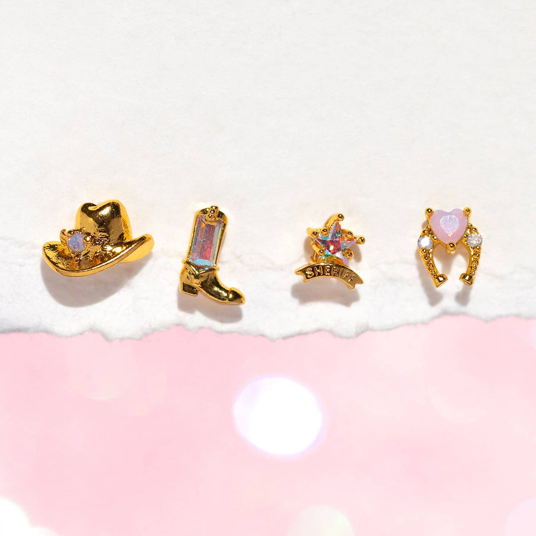 Girls Crew - Cowgirl Stud Set: Gold
