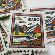 Load image into Gallery viewer, TEELUX - 2" Idaho Stamp -  Embroidered Hat Patch: Embroidered Patch
