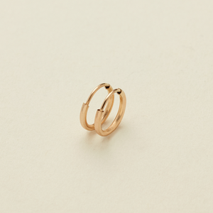 Made By Mary - Mini Hoop Earrings: Gold Filled