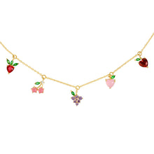 Load image into Gallery viewer, Girls Crew - Fruit Basket Choker: Gold
