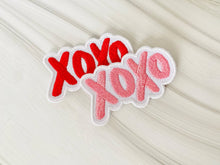 Load image into Gallery viewer, R &amp; R Stitched - XOXO embroidered patch: Pink
