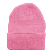Load image into Gallery viewer, The Park Wholesale - Beanies Caps Toboggan Cuffed Soft Knit in Bulk Multi-Color Plain Blank Wholesale: Light Pink
