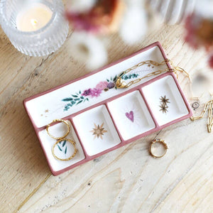 Lisa Angel - Floral Heart Ceramic Trinket Tray