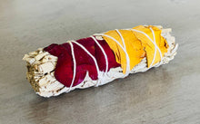 Load image into Gallery viewer, Picki Nicki - White Sage w/ Dried Rose Petals Smudge Sticks in Bulk
