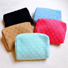 Load image into Gallery viewer, Ellison+Young - Embossed Daisy Blossom Cosmetic Case: Taupe
