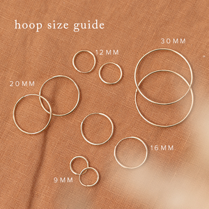 Made By Mary - Mini Hoop Earrings: Gold Filled