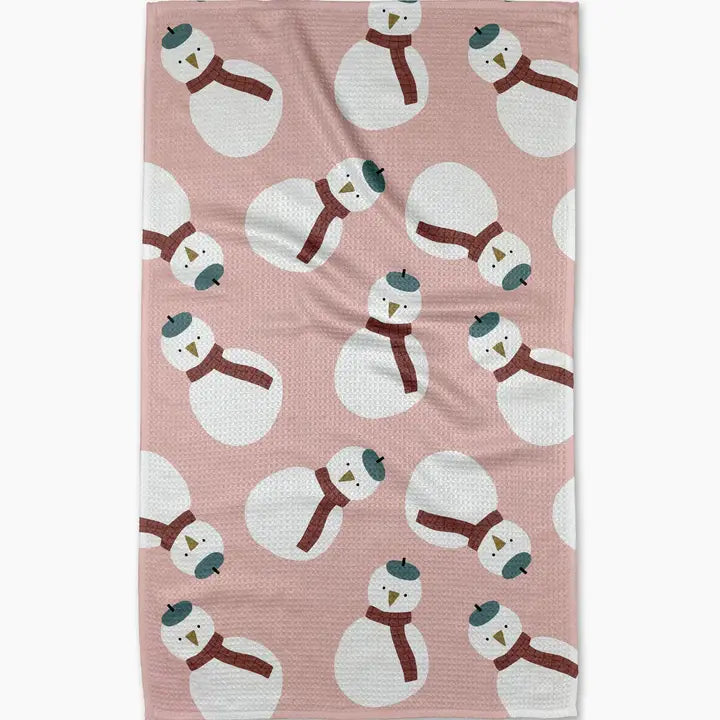 Geometry- Snowman Tea Towel
