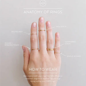 MADE BY MARY - Hammered Stacking Ring