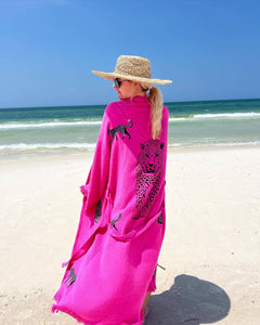 Karli Buxton - Pink Leopard Kaftan