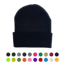 Load image into Gallery viewer, The Park Wholesale - Beanies Caps Toboggan Cuffed Soft Knit in Bulk Multi-Color Plain Blank Wholesale: White
