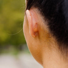Load image into Gallery viewer, Made By Mary - Mini Bar Stud Earrings: Gold Vermeil
