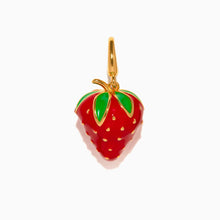 Load image into Gallery viewer, Girls Crew - Strawberry Bag Charm: Gold
