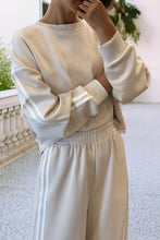 Load image into Gallery viewer, Ldc Striped Crewneck Pullover Sweatpants 2pcs Outfit
