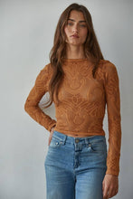 Load image into Gallery viewer, By Together - S1228 | Knit Seamless Jacquard Mock Neck Long Sleeve Top: Merlot / ML
