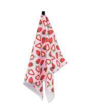 Load image into Gallery viewer, Geometry - Sweet Strawberry Tea Towel
