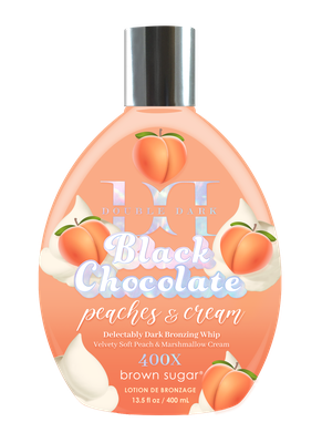 Black Chocolate Peaches and Cream Tanning Lotion Bottle