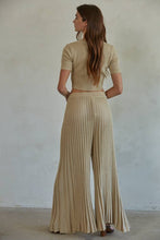 Load image into Gallery viewer, By Together - W1657 | Knit Acrylic Sweater Ribbed Short Sleeve Crop Top: Taupe / M
