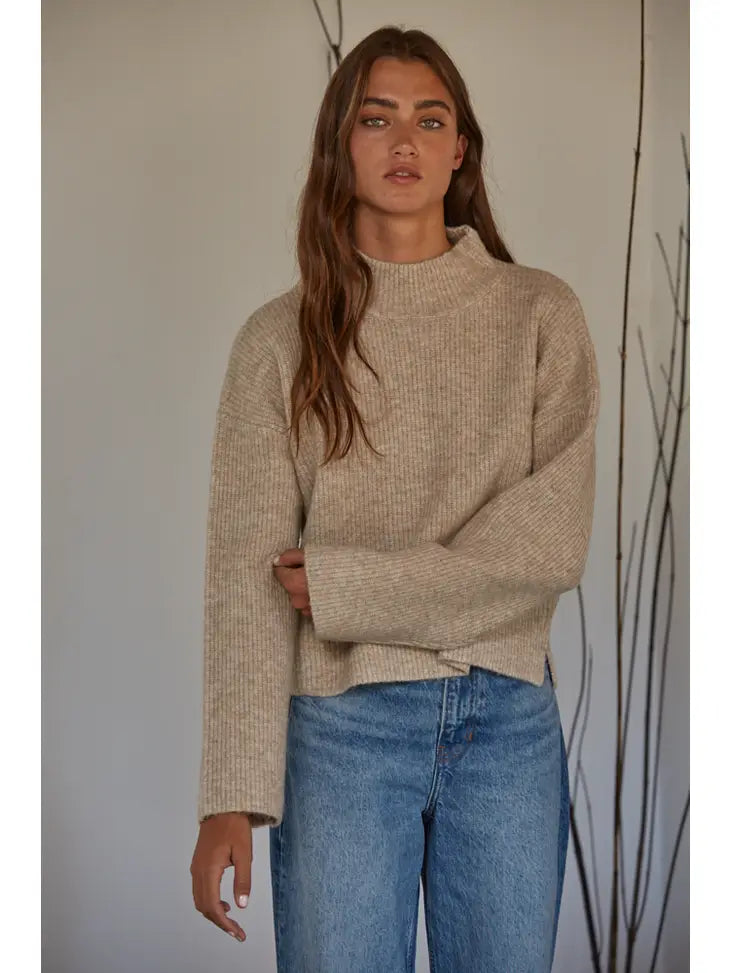 BY TOGETHER - The Paige Pullover - Taupe