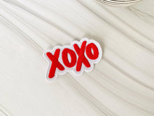 Load image into Gallery viewer, R &amp; R Stitched - XOXO embroidered patch: Red
