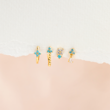 Load image into Gallery viewer, Girls Crew - Cascading Blossom Earring Set: Rose Gold

