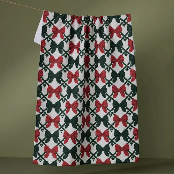 Geometry- Tied Tea Towel
