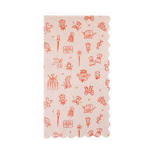 Load image into Gallery viewer, My Mind’s Eye - COZ1339 - Pink and Green Christmas Print Dinner Napkins
