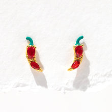 Load image into Gallery viewer, Girls Crew - Red Hot Chili Pepper Studs: Gold
