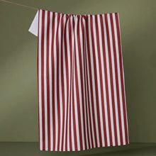 Load image into Gallery viewer, Geometry- Ribbon Red Tea Towel
