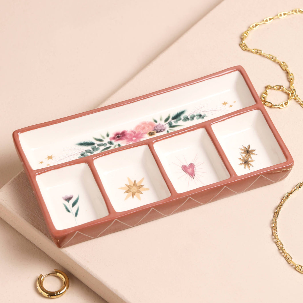 Lisa Angel - Floral Heart Ceramic Trinket Tray