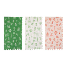 Load image into Gallery viewer, My Mind’s Eye - COZ1339 - Pink and Green Christmas Print Dinner Napkins
